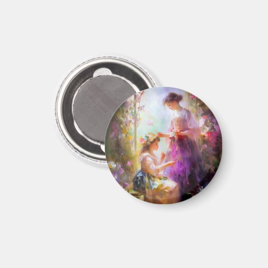 Zwei Freunde Magnet (Vorderseite/Rückseite)