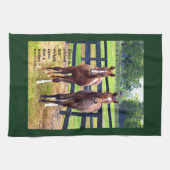 Zwei Freunde mit Sprichwörtern 18:24 Geschirrtuch (Horizontal)