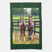 Zwei Freunde mit Sprichwörtern 18:24 Geschirrtuch (Vertikal)