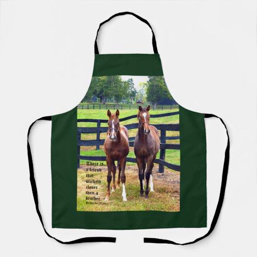 Zwei Freunde mit Sprichwörtern 18:24 Schürze (Vorderseite)