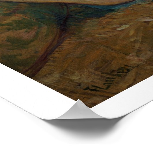 Zwei Freunde (Pastellfarben) Poster (Ecke)