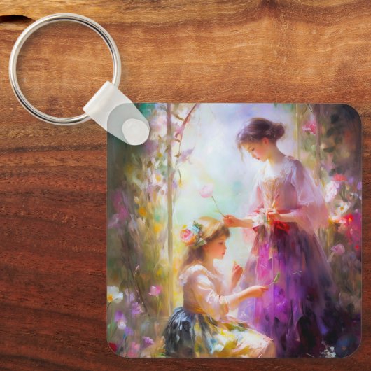 Zwei Freunde Schlüsselanhänger (Vorderseite)