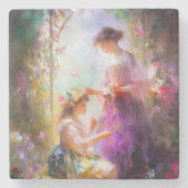 Zwei Freunde Steinuntersetzer (Vorderseite)