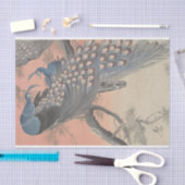 Zwei Friedenstruppen auf dem Zweig Bäume von Ohara Seidenpapier (Handwerk)