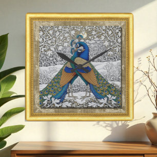 Zwei Friedhöfe in Embrace Art Nuovo, Gerahmte Uhr