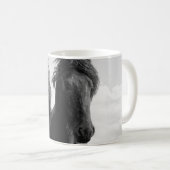 Zwei friesische Stallions. Kaffeetasse (VorderseiteRechts)