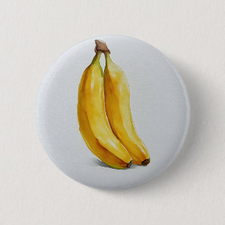 Zwei frische Bananen im Gleichtakt Button