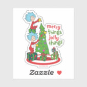 Zwei fröhliche Dinge, die sich in den Jolly-Dingen Aufkleber (Blatt)