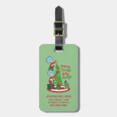 Zwei fröhliche Dinge, die sich in den Jolly-Dingen Gepäckanhänger (Vorderseite vertikal)