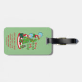 Zwei fröhliche Dinge, die sich in den Jolly-Dingen Gepäckanhänger (Rückseite horizontal)