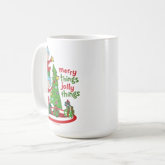 Zwei fröhliche Dinge, die sich in den Jolly-Dingen Kaffeetasse (Vorderseite Links)