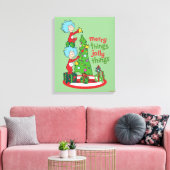 Zwei fröhliche Dinge, die sich in den Jolly-Dingen Leinwanddruck (Insitu (Wohnzimmer))