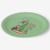 Zwei fröhliche Dinge, die sich in den Jolly-Dingen Pappteller (Schrägansicht)