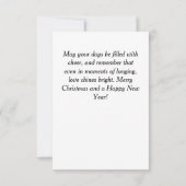 Zwei fröhliche Katzen Einladung (Rückseite)