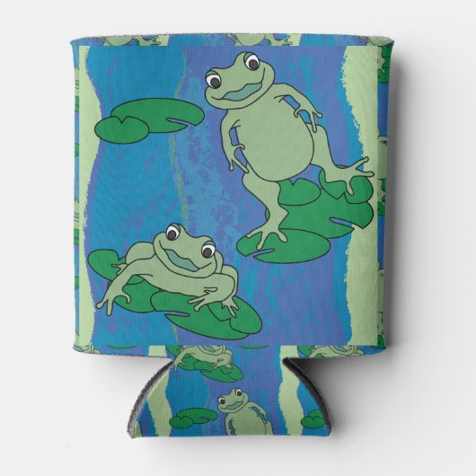 Zwei Froschmuster Dosenkühler (Vorderseite)