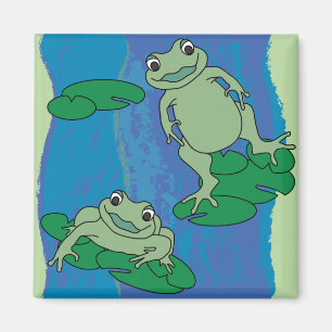 Zwei Froschmuster Magnet