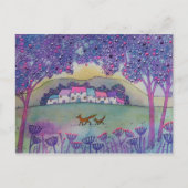 Zwei Füchse Postkarte (Vorderseite)