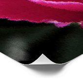 Zwei Fuchsia Peony Blooms Gemälde Poster (Ecke)