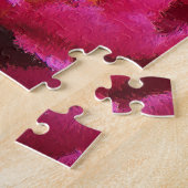 Zwei Fuchsia Peony Blooms Gemälde Puzzle (Seite)