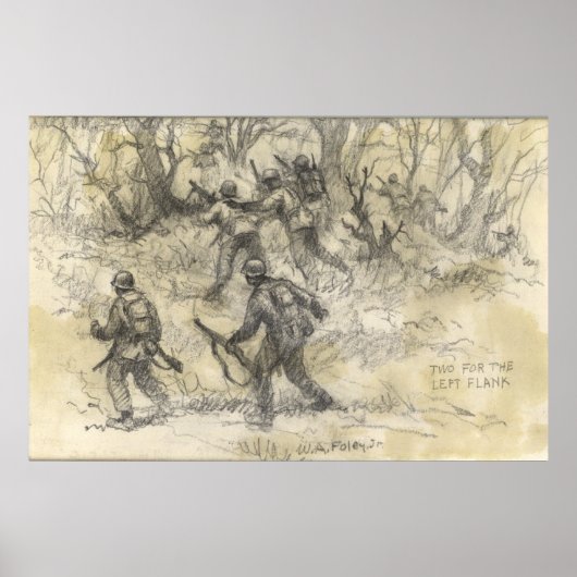 Zwei für die verlassen Flanke Poster (Vorne)