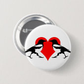 Zwei für Freude Button (Vorne & Hinten)