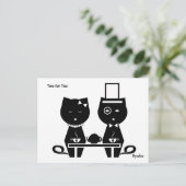 Zwei für Tee-Postkarten Postkarte (Stehend Vorderseite)