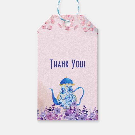 Zwei für zwei Baby-Duschen Geschenkanhänger (Vorderseite)