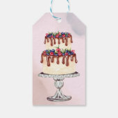 Zwei für zwei Baby-Duschen Geschenkanhänger (Rückseite)