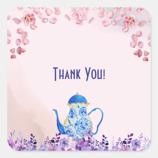 Zwei für zwei Baby-Duschen Quadratischer Aufkleber (Vorderseite)