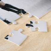 Zwei Fußballspielerinnen in Mittelluft Puzzle (Seite)