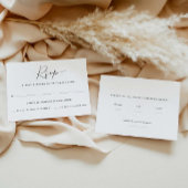 Zwei Gäste | RSVP-Karte zur Wahl des Mahlzeiten RSVP Karte