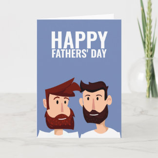 Zwei Gay Vaters Happy Vathers Day Karte