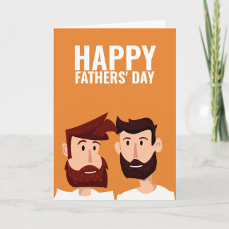 Zwei Gay Vaters Happy Vathers Day Karte