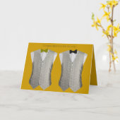 Zwei Gay Wedding Card Karte (Gelbe Blume)