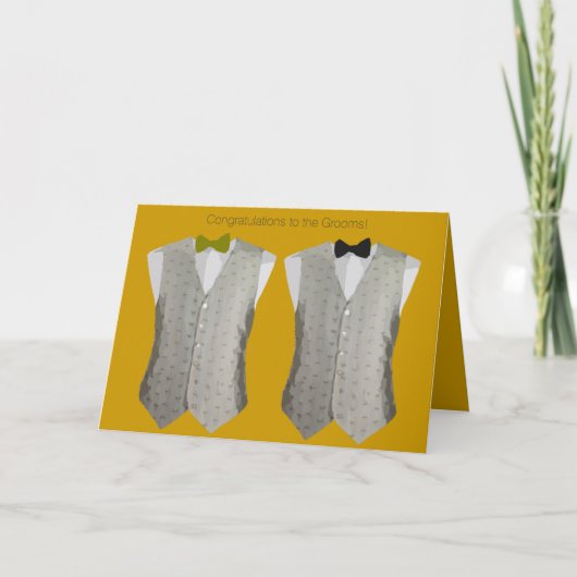 Zwei Gay Wedding Card Karte (Vorderseite)