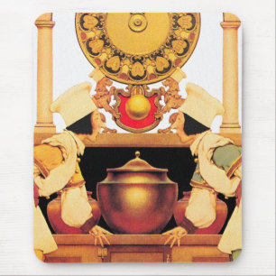 Zwei Gebäck-Köche - durch Maxfield Parrish Mousepad