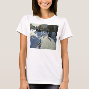 Zwei Gebirgshütten Pleney Morzine T-Shirt
