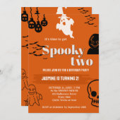 ZWEI GEBURTSTAGLICHE EINLADUNGEN (Vorne/Hinten)