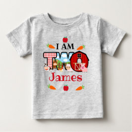 ZWEI Geburtstagsfarm | Barnyard Birthday Baby T-shirt