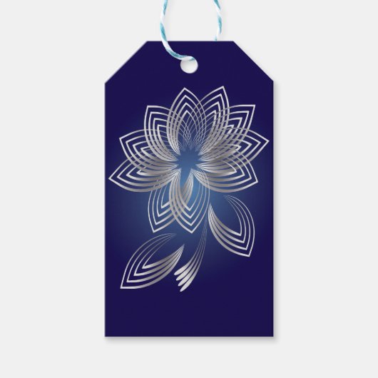 Zwei gefallene Blätter Geschenkanhänger (Vorderseite)