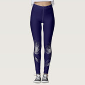 Zwei gefallene Blätter Leggings (Vorderseite)