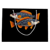 Zwei gefleckte Fische Große Geschenktüte (Rückseite)