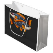 Zwei gefleckte Fische Große Geschenktüte (Vorderseite Schrägansicht)