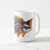 Zwei gefleckte Fische Kaffeetasse (VorderseiteRechts)