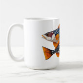 Zwei gefleckte Fische Kaffeetasse (Links)