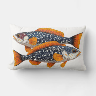 Zwei gefleckte Fische Lendenkissen