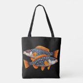 Zwei gefleckte Fische Tasche (Rückseite)