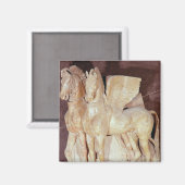 Zwei geflügelte Pferde aus dem Stammbaum eines Magnet (Vorderseite/Rückseite)