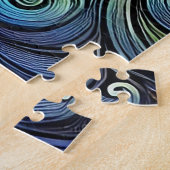 Zwei gegensätzliche Cat Faces mit lebendigen Wirbe Puzzle (Seite)