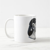 zwei gegensätzliche Kopfelemente von Gehirn und He Kaffeetasse (Links)